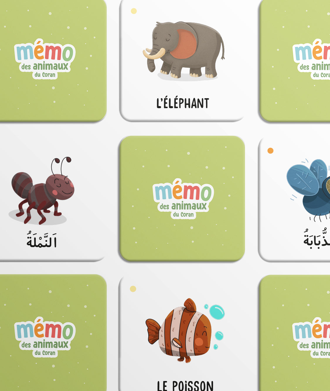 Mémo des animaux du Coran - DEENILEARN