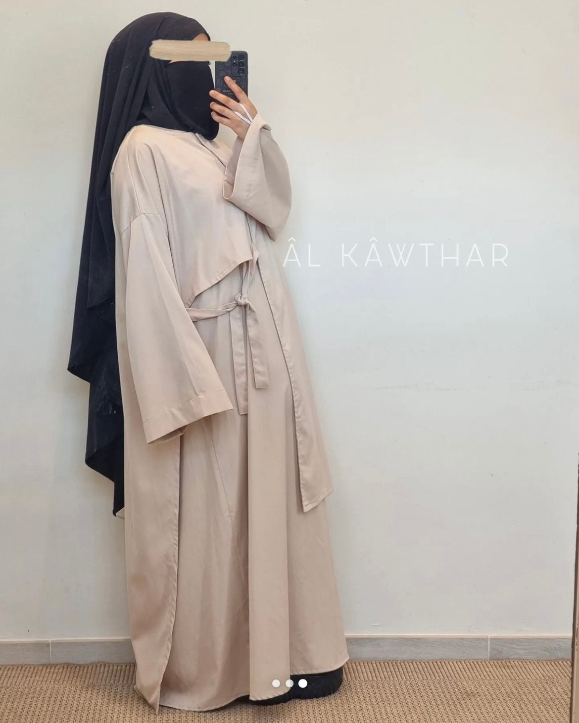 Set Osâka Kaki / Beige - Al Kawthar Collection