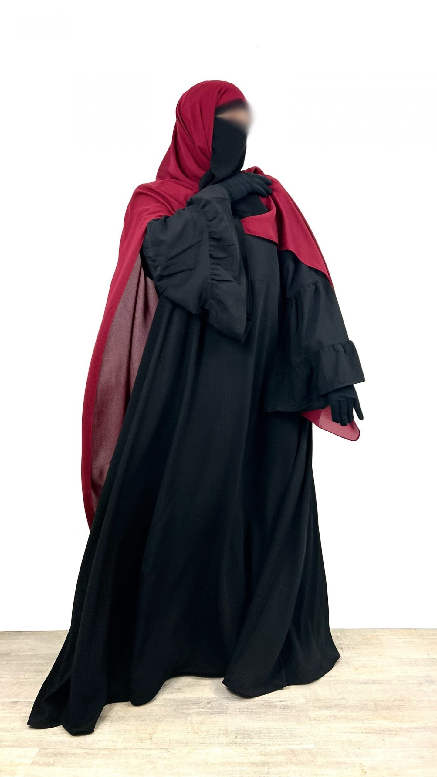 Abaya Manches Évasées Caly (Whool Peach)