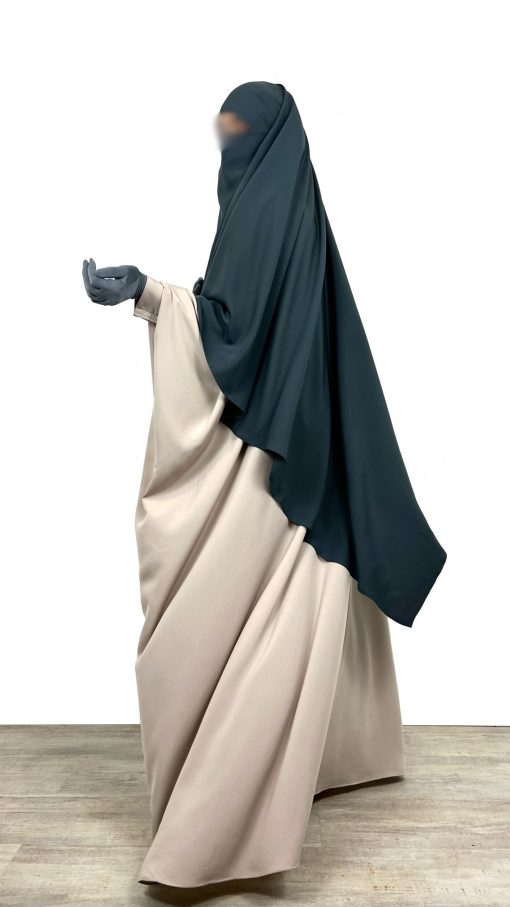 Abaya saoudienne OUMMI ABI MOI (whool peach)