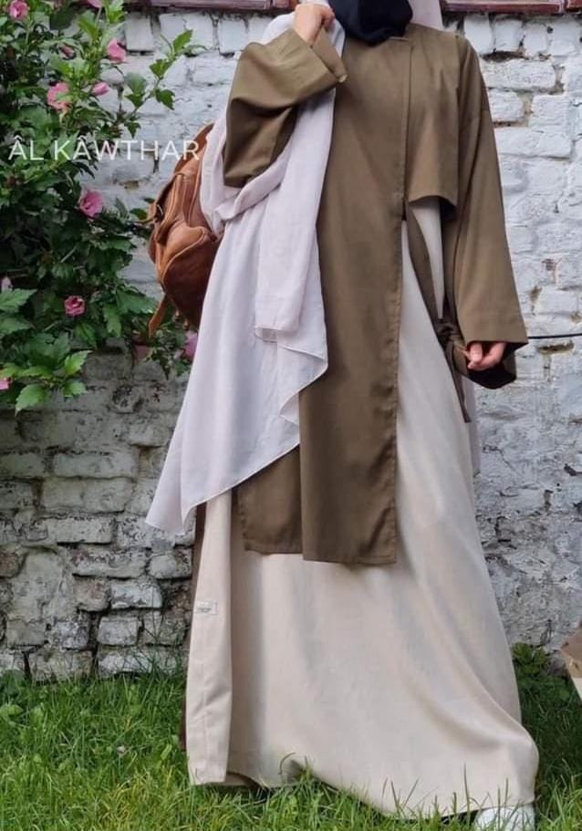 Set Osâka Kaki / Beige - Al Kawthar Collection