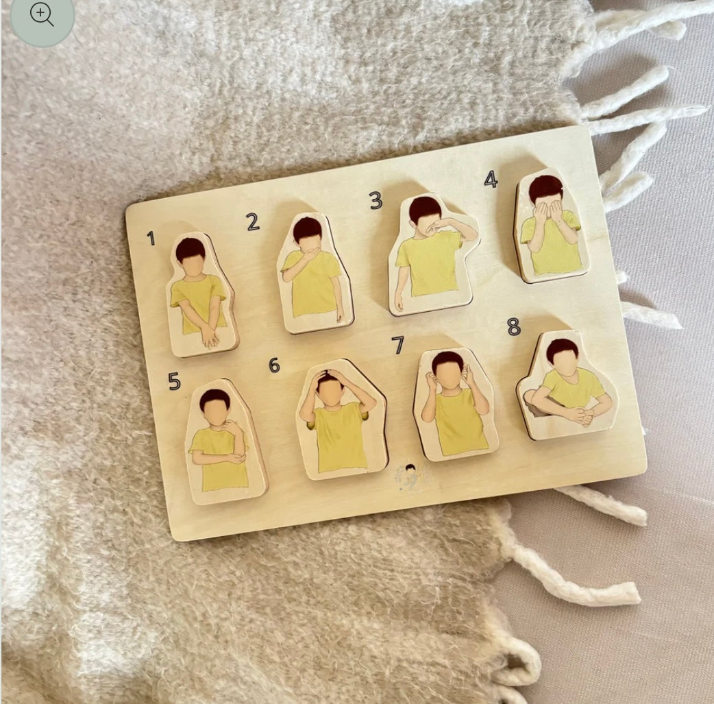 Mon premier puzzle Montessori des ablutions