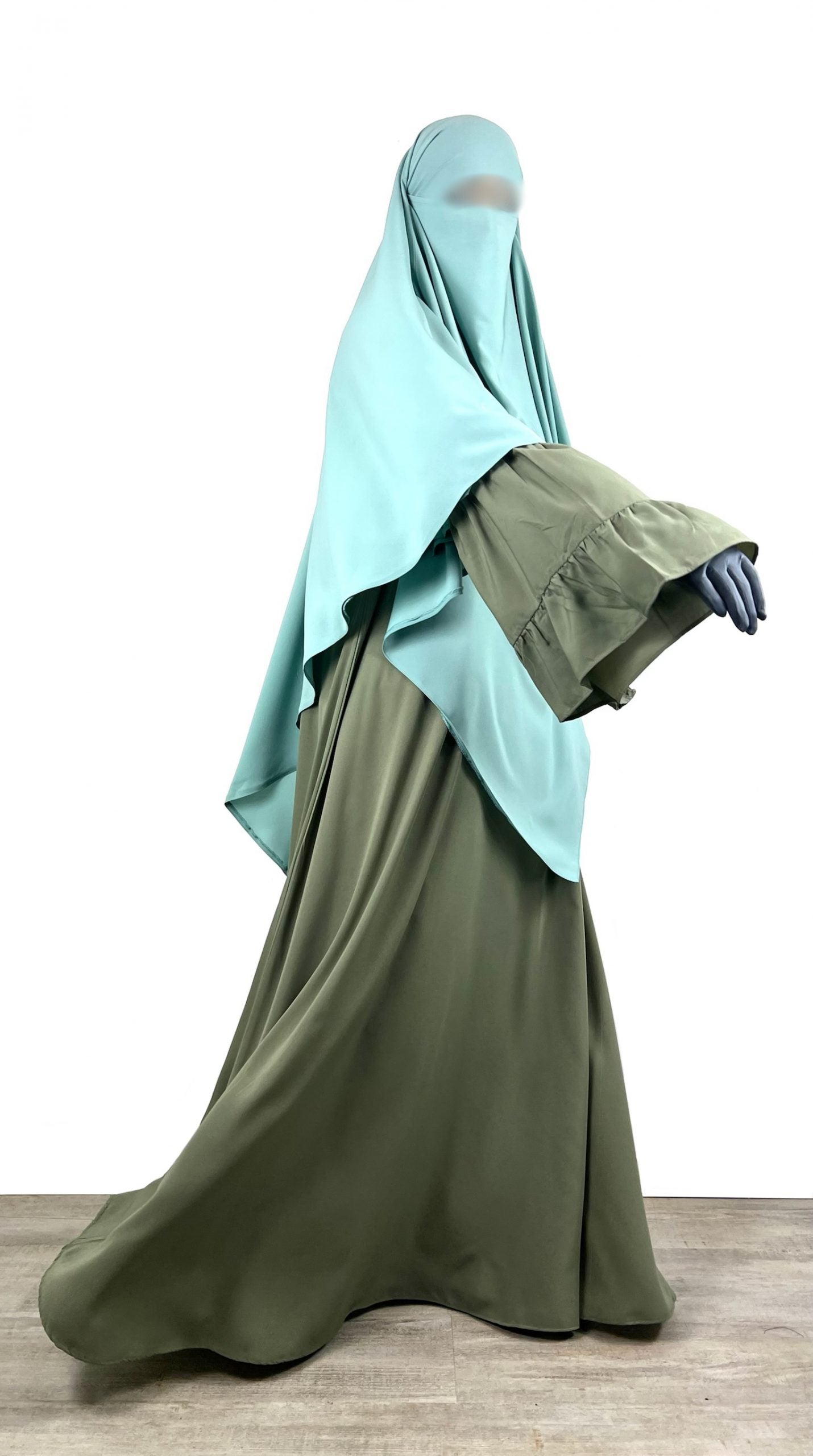Abaya Manches Évasées Caly (Whool Peach)
