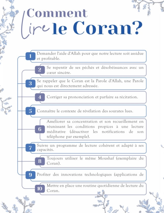“Iqra” Du Temps pour le Coran – Le Planner
