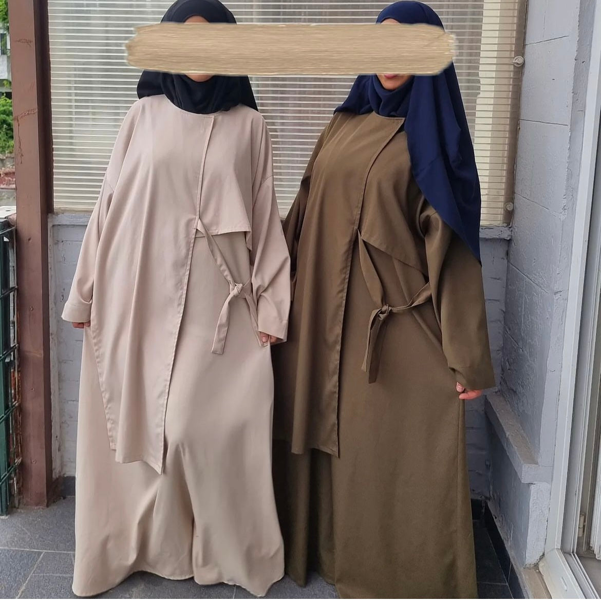 Set Osâka Kaki / Beige - Al Kawthar Collection
