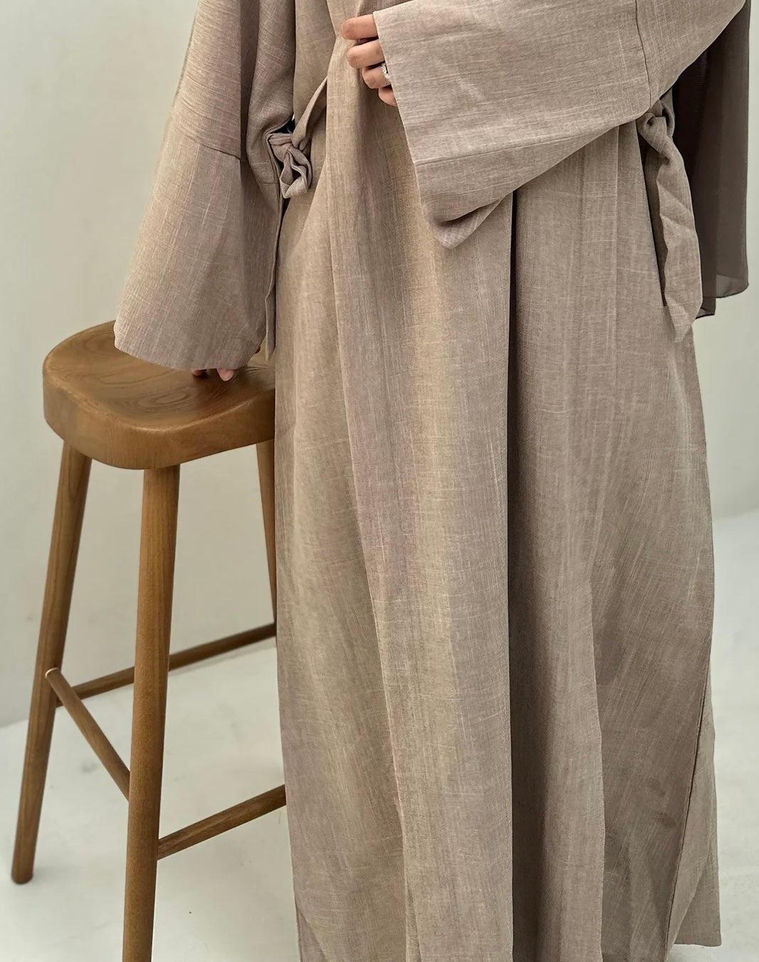 Abaya Yaomi Marron foncé- Analya Collection