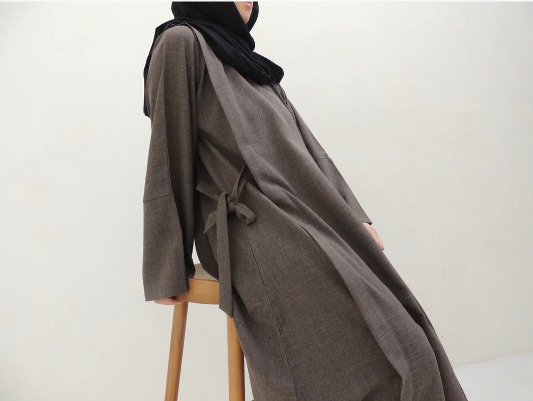Abaya Yaomi Kaki - Analya Collection
