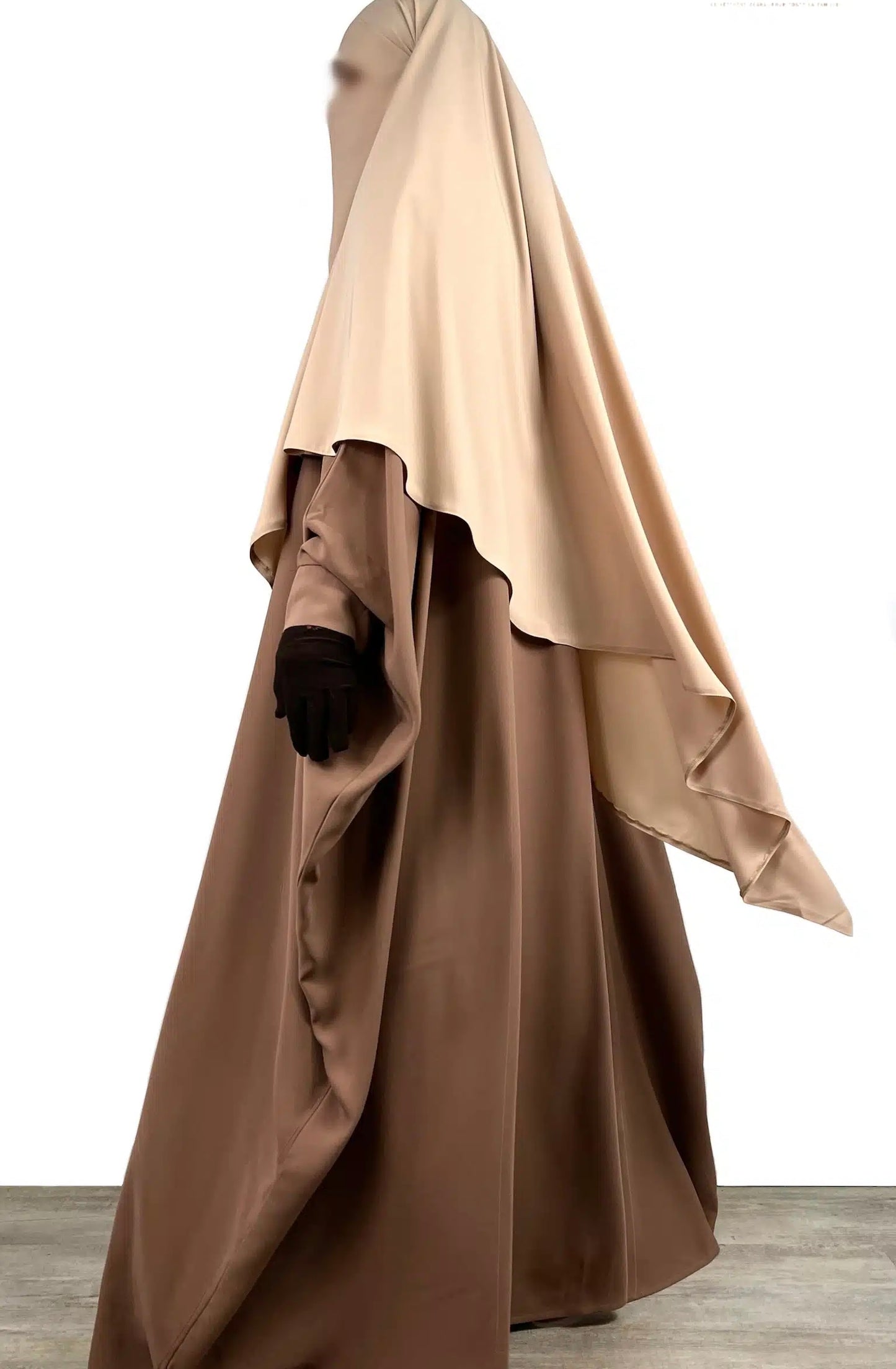 Maxi Khimar Whool Peach OUMMI ABI MOI