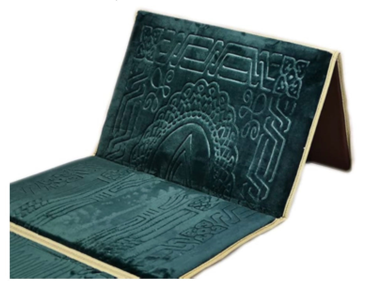Tapis de prière avec dossier
