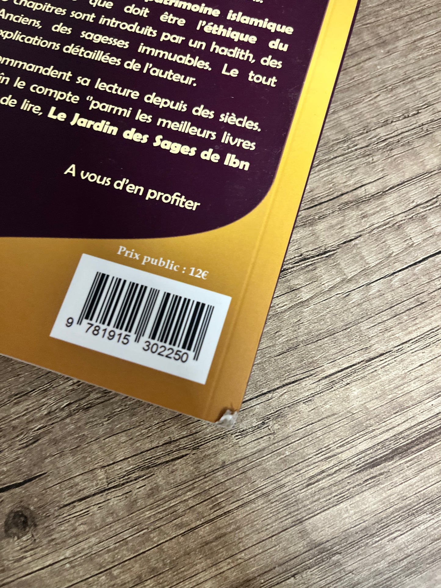 Le jardin des sages et les vertus des nobles personnages – Avec défaut