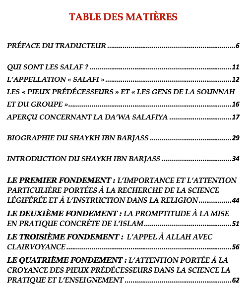 Les fondements de l'appel des pieux prédécesseurs