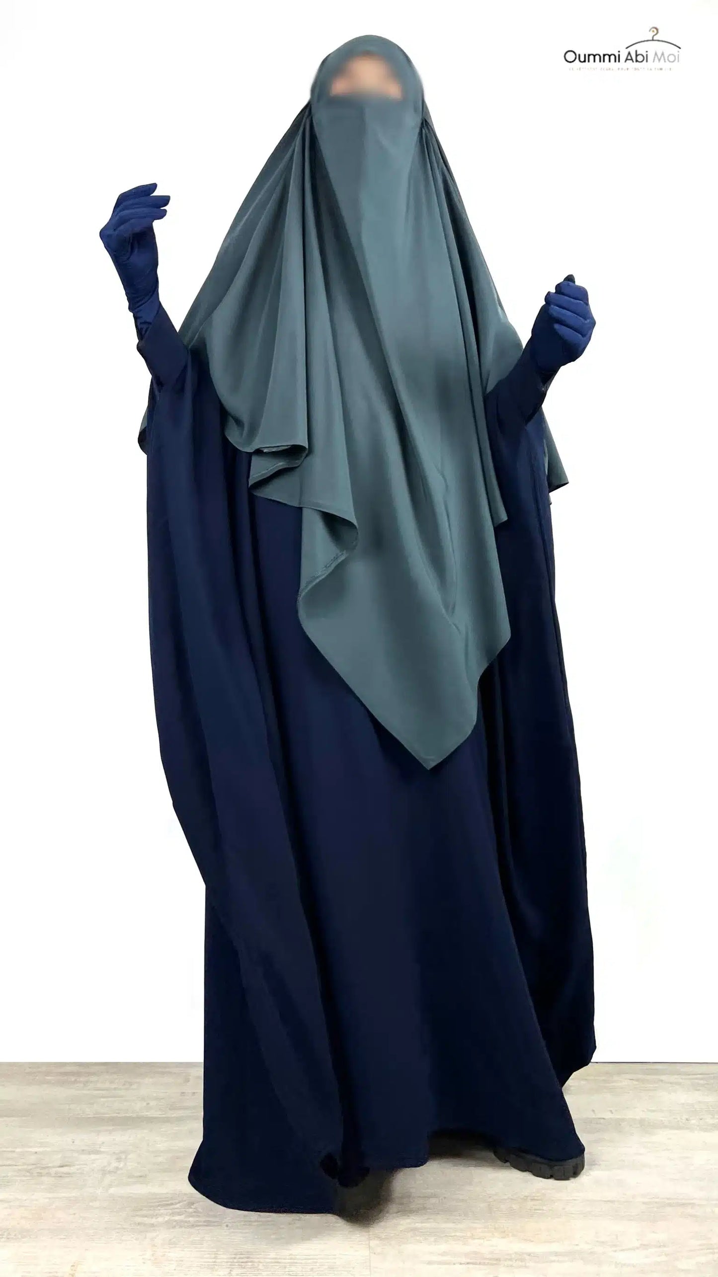 Abaya saoudienne OUMMI ABI MOI (whool peach)