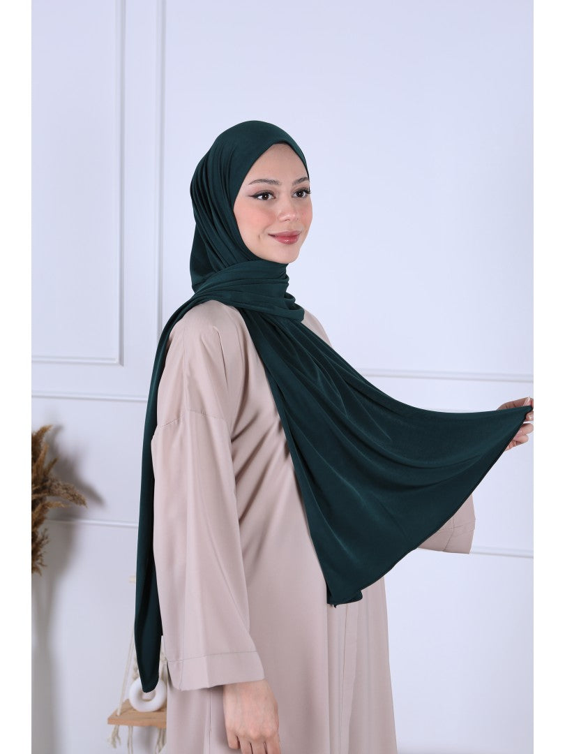 Hijab Jersey Premium Luxe - Vert intense