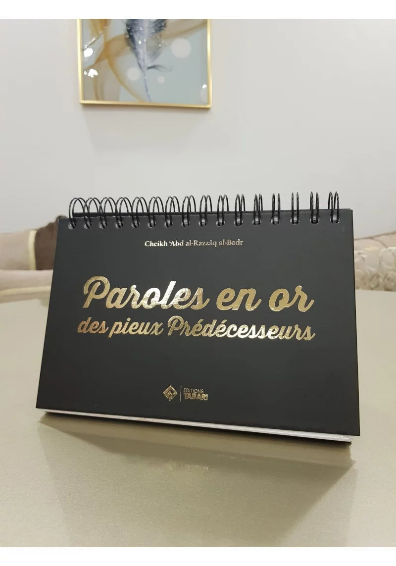 Chevalet Paroles En Or Des Pieux Prédécesseurs - Édition Tabari