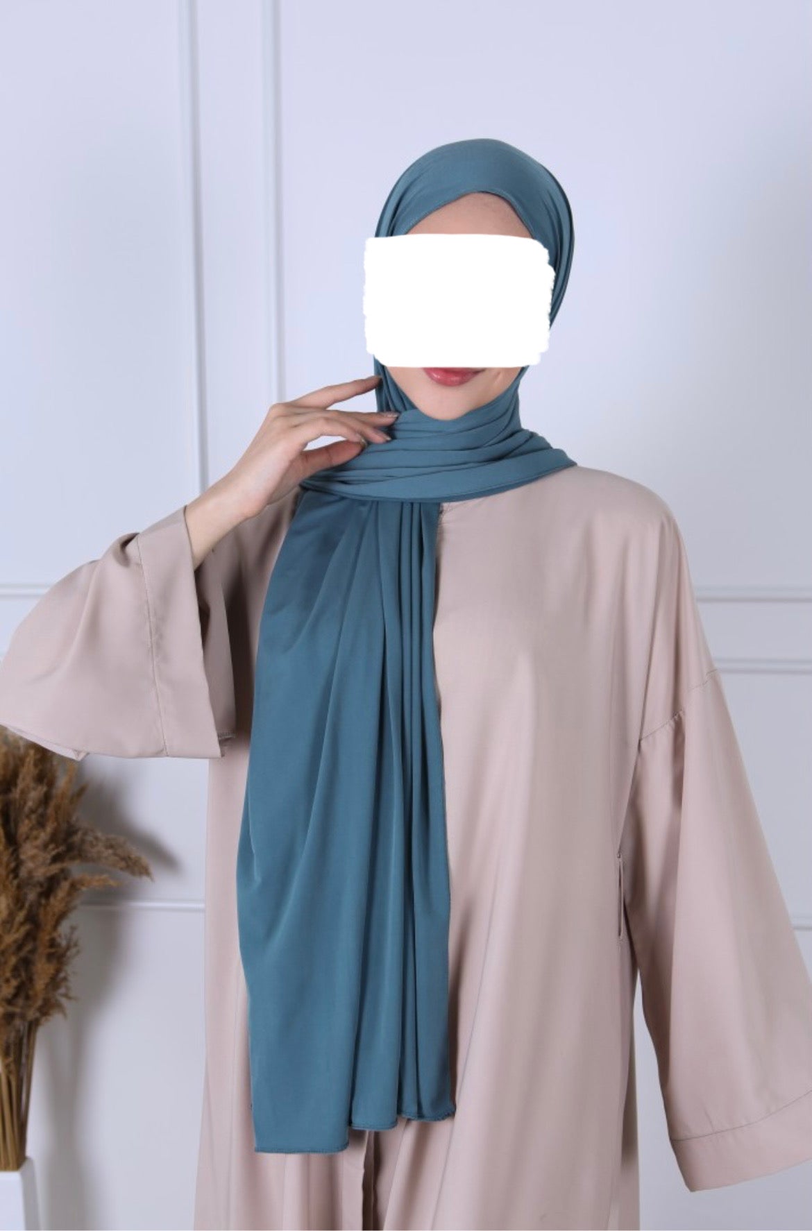 Hijab Jersey Premium Luxe - Bleu Anthracite