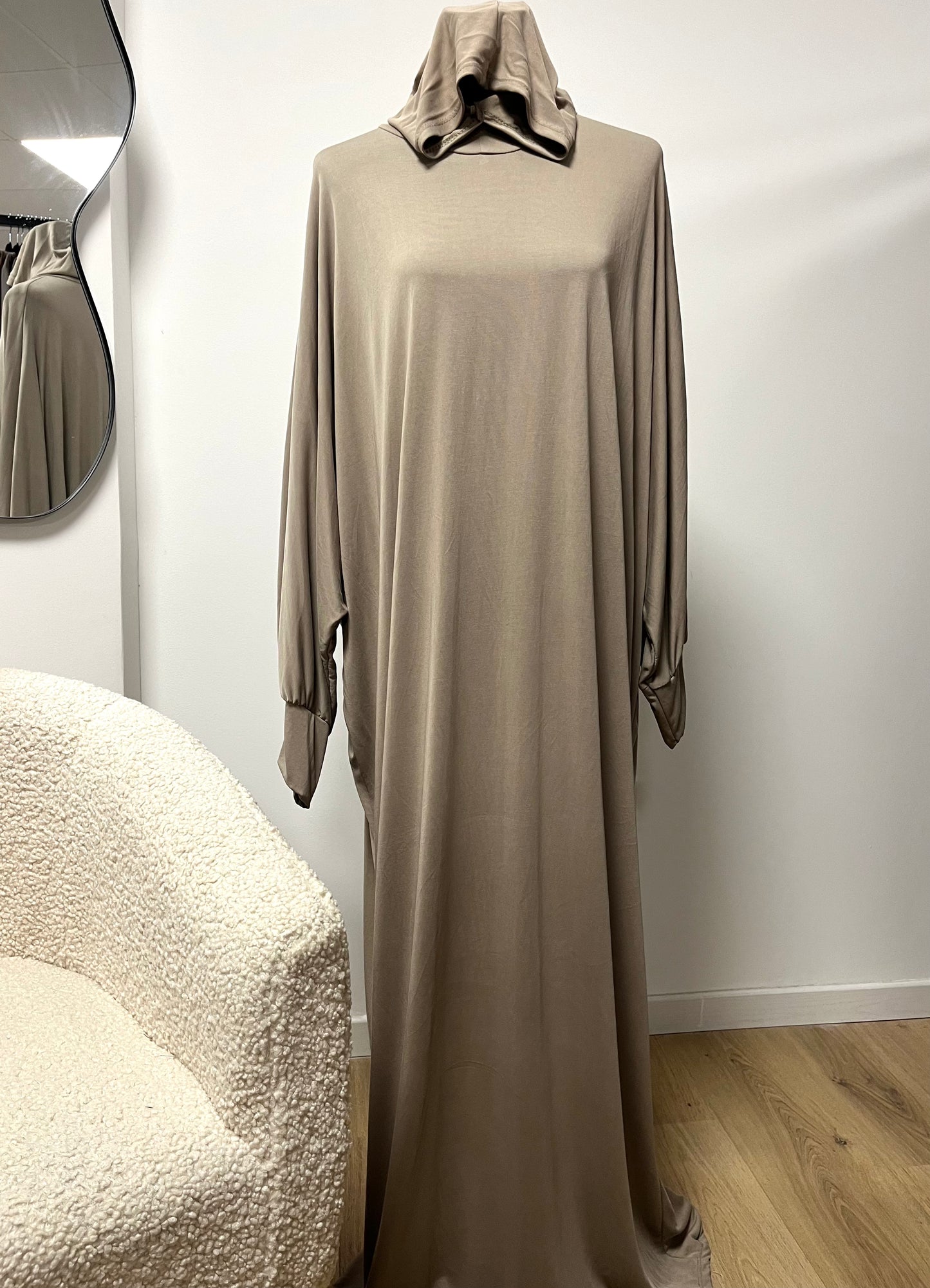ROBE DE PRIÈRE JERSEY TAUPE