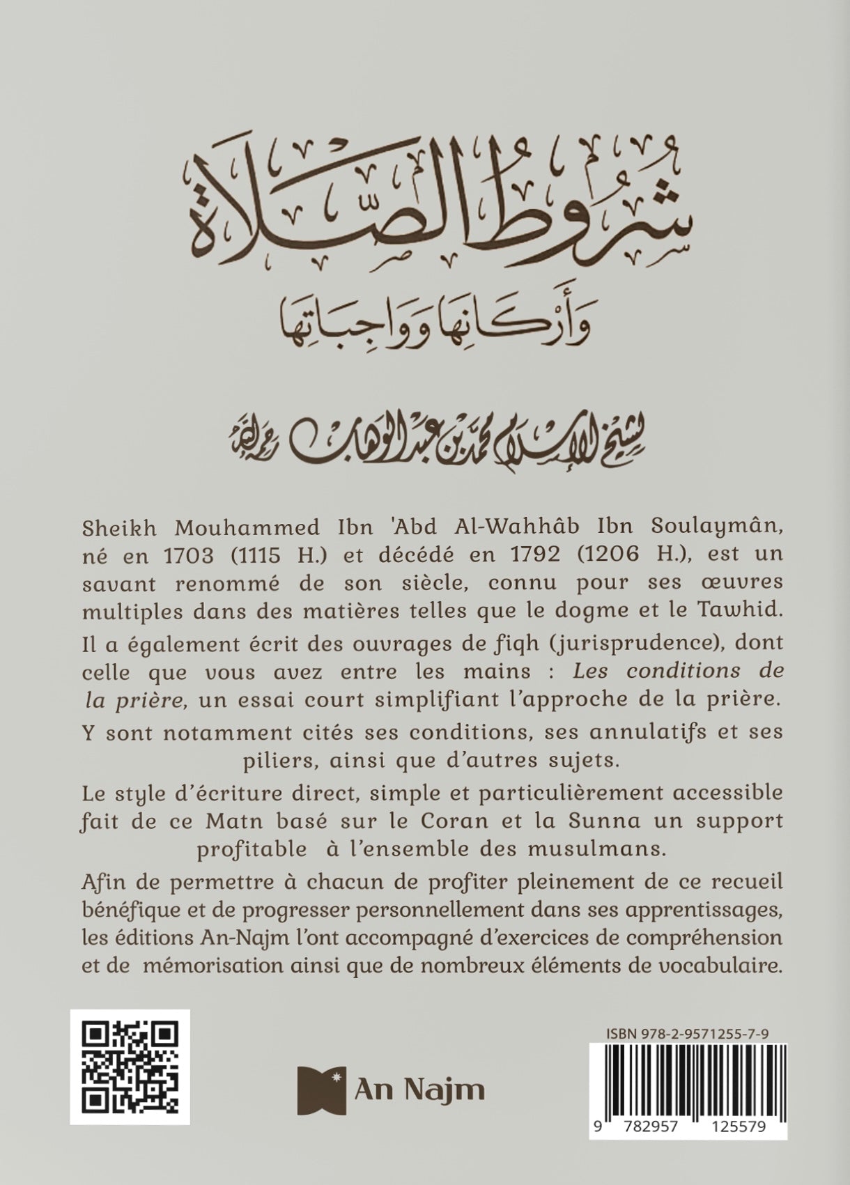 Les Conditions de la Prière – Éditions An-Najm