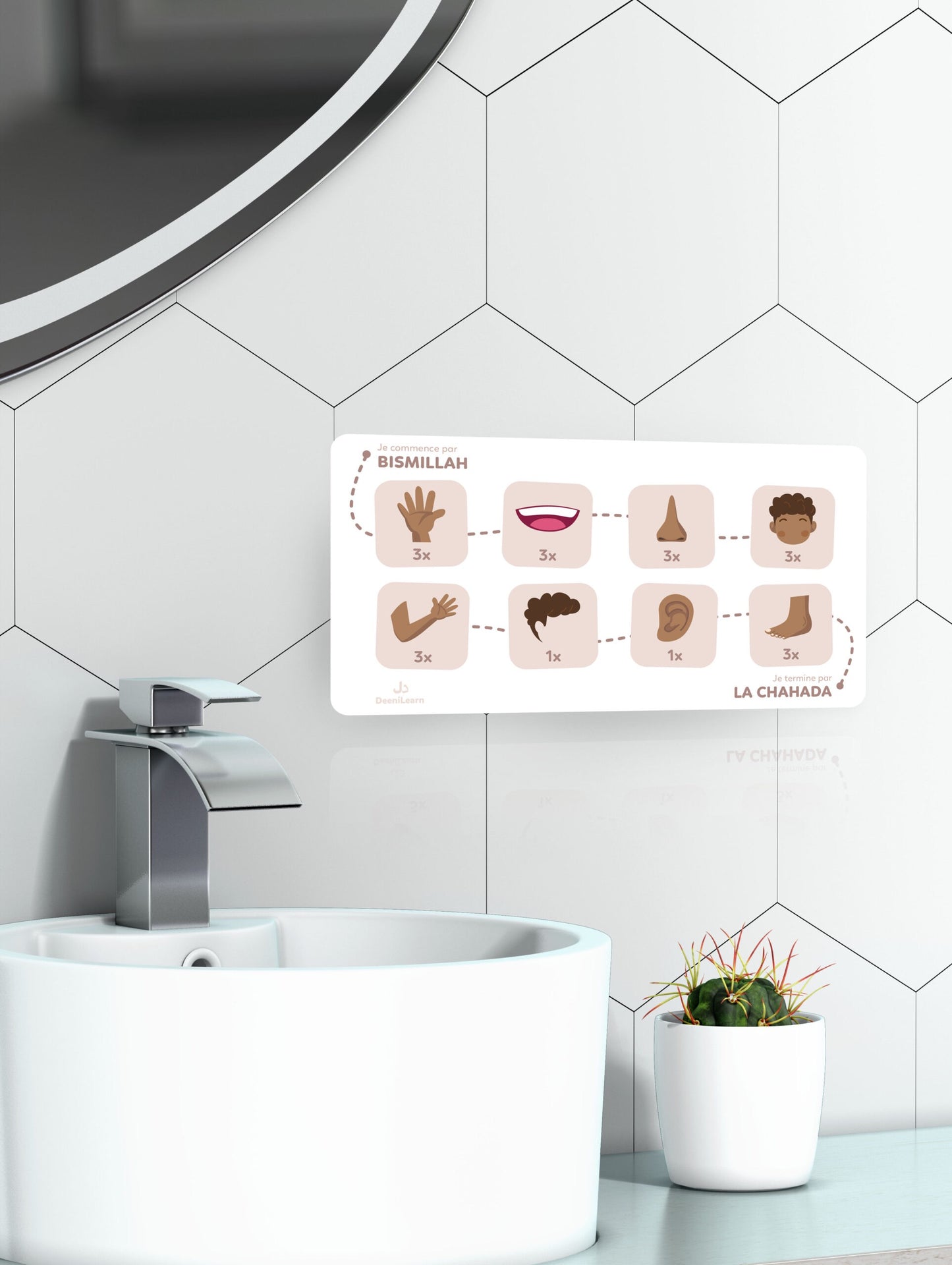 Mon tableau des ablutions - BEIGE – Mes ablutions pas à pas