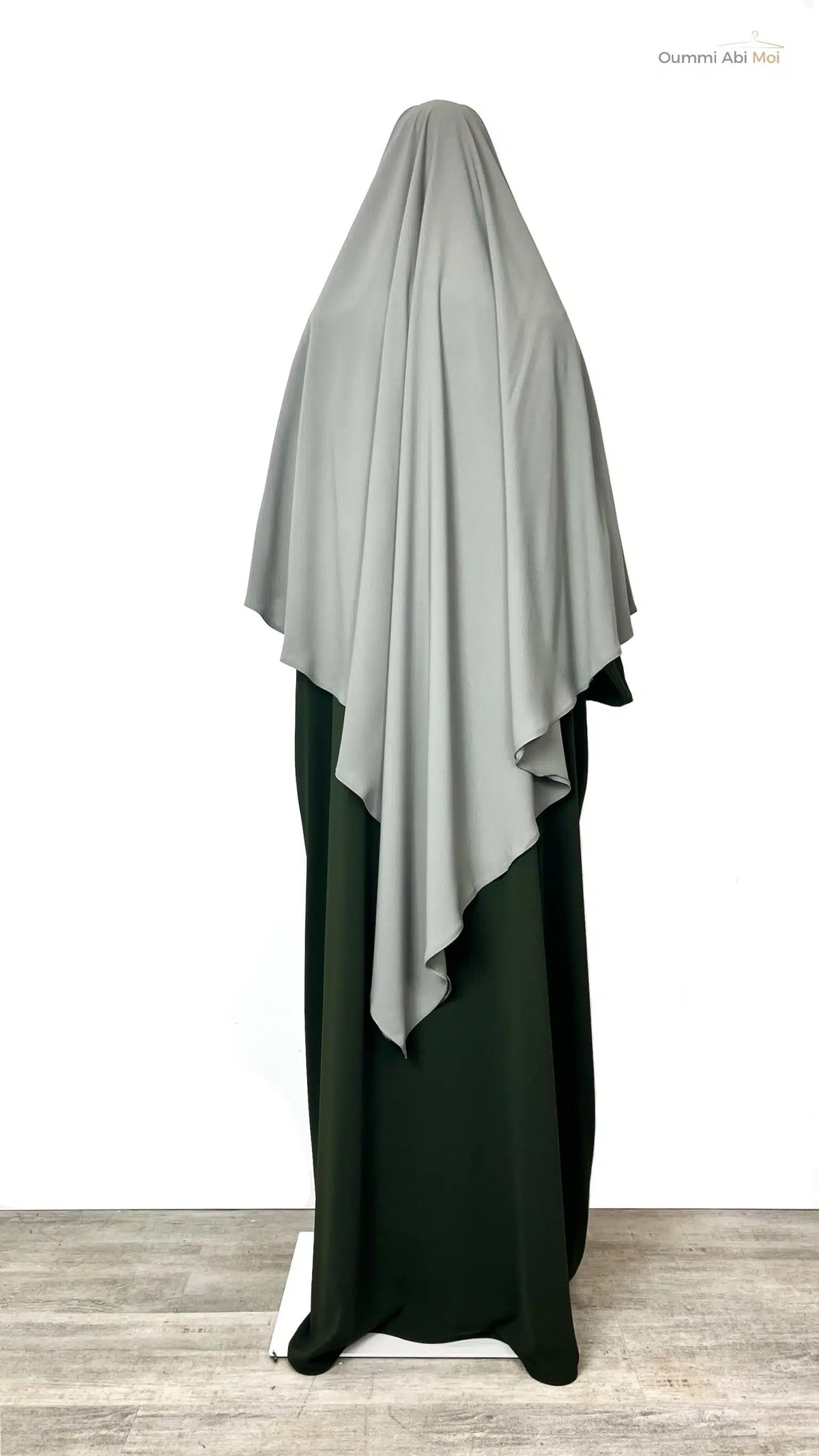 Maxi Khimar Whool Peach - Olive - OUMMI ABI MOI