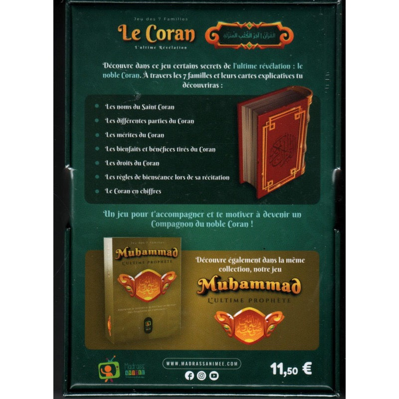 Jeu Des 7 Familles Le Coran L'ultime Révélation - Jeu Éducatif Islamique De Madrass'Animée (Dès 8 Ans)