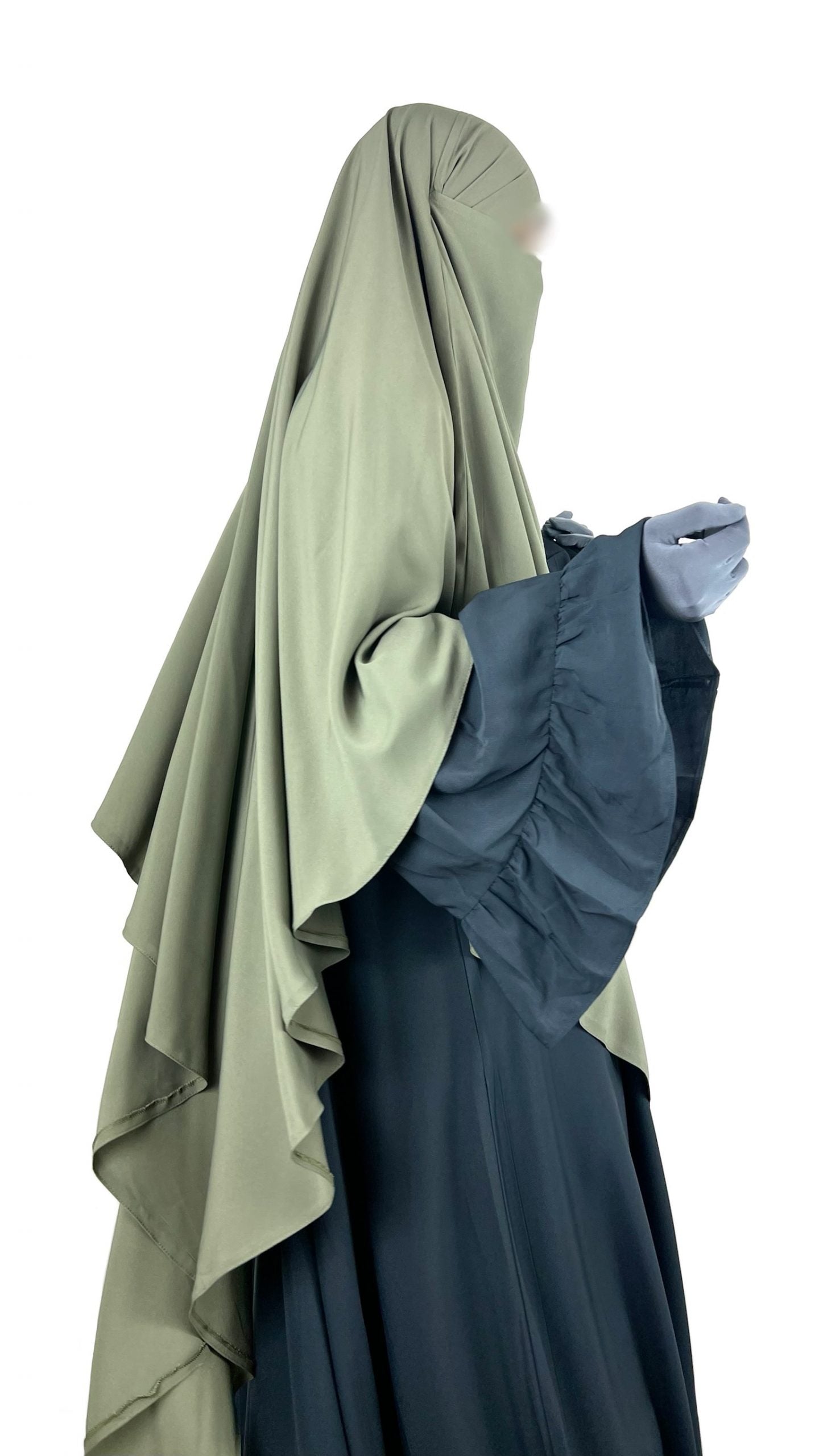 Maxi Khimar Whool Peach OUMMI ABI MOI