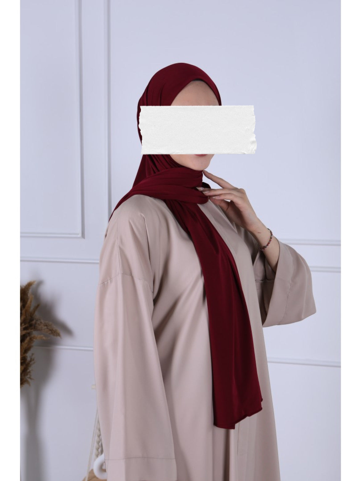 Hijab Jersey Premium Luxe - Bordeaux