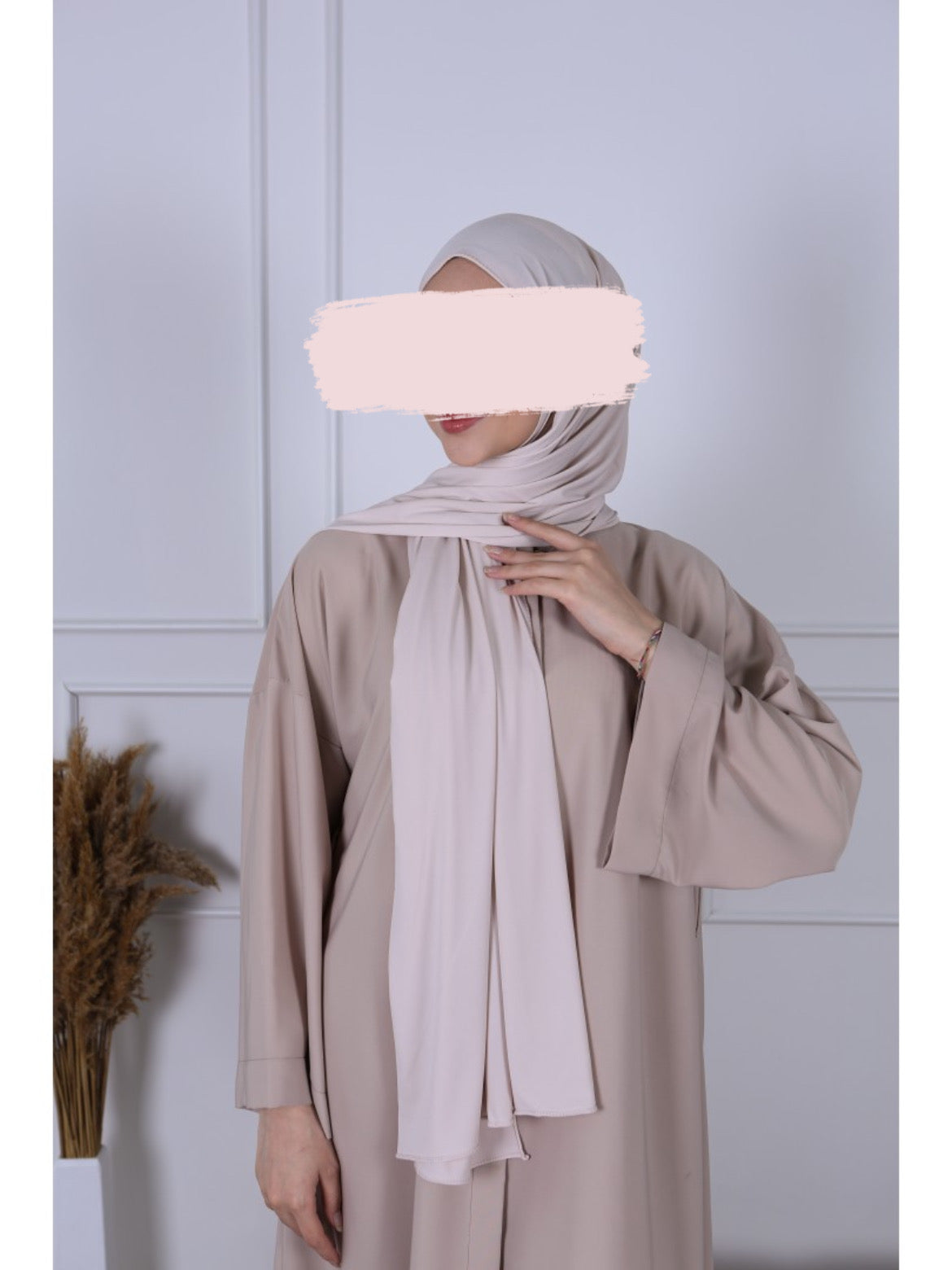 Hijab Jersey Premium Luxe - Craie
