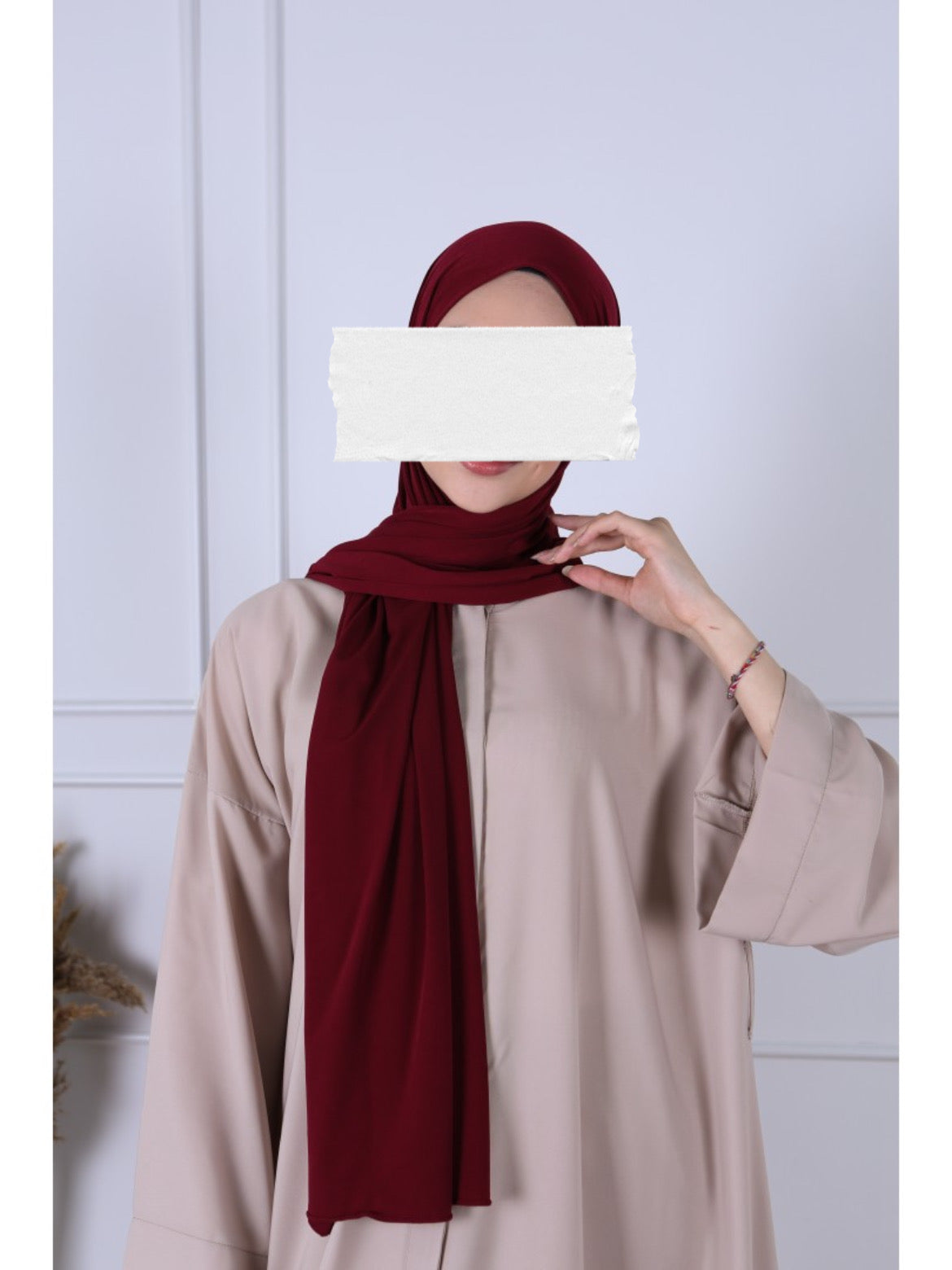 Hijab Jersey Premium Luxe - Bordeaux