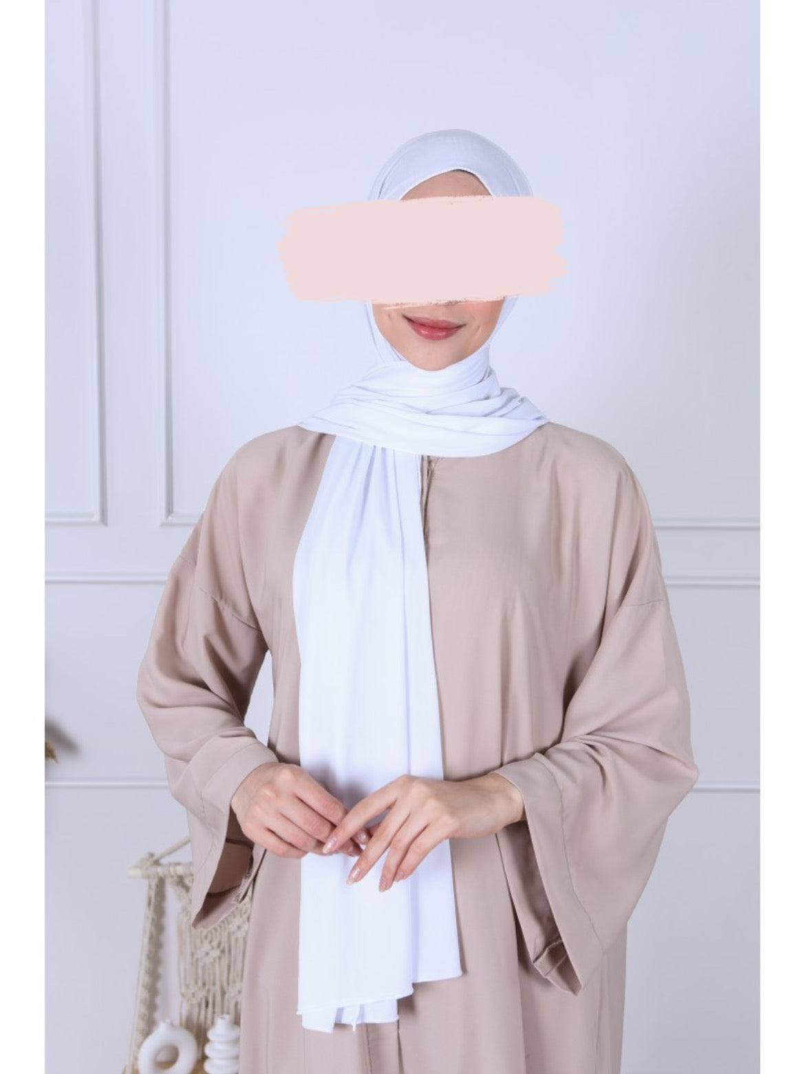 Hijab Jersey Premium Luxe - Blanc