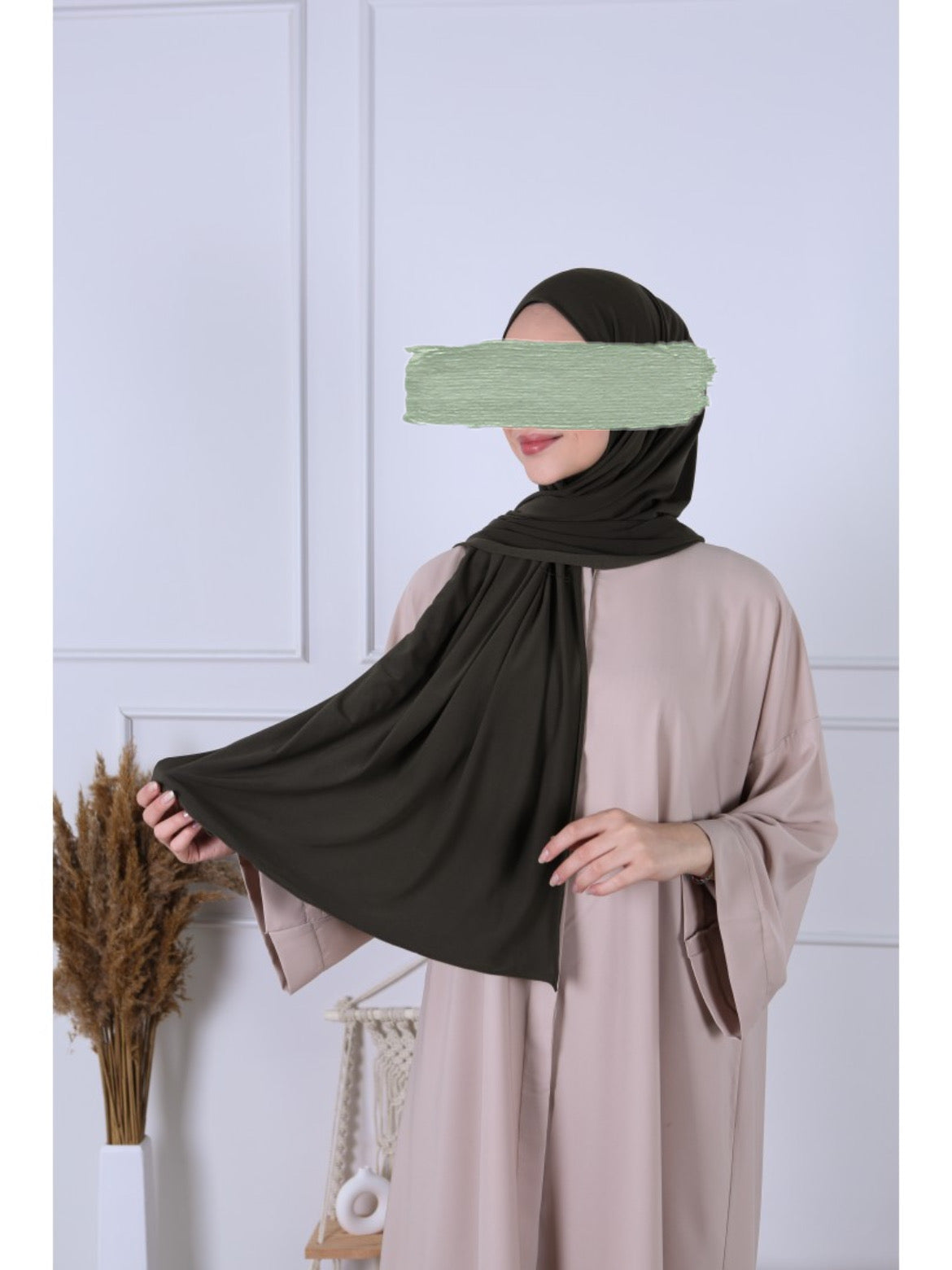 Hijab Jersey Premium Luxe - Kaki