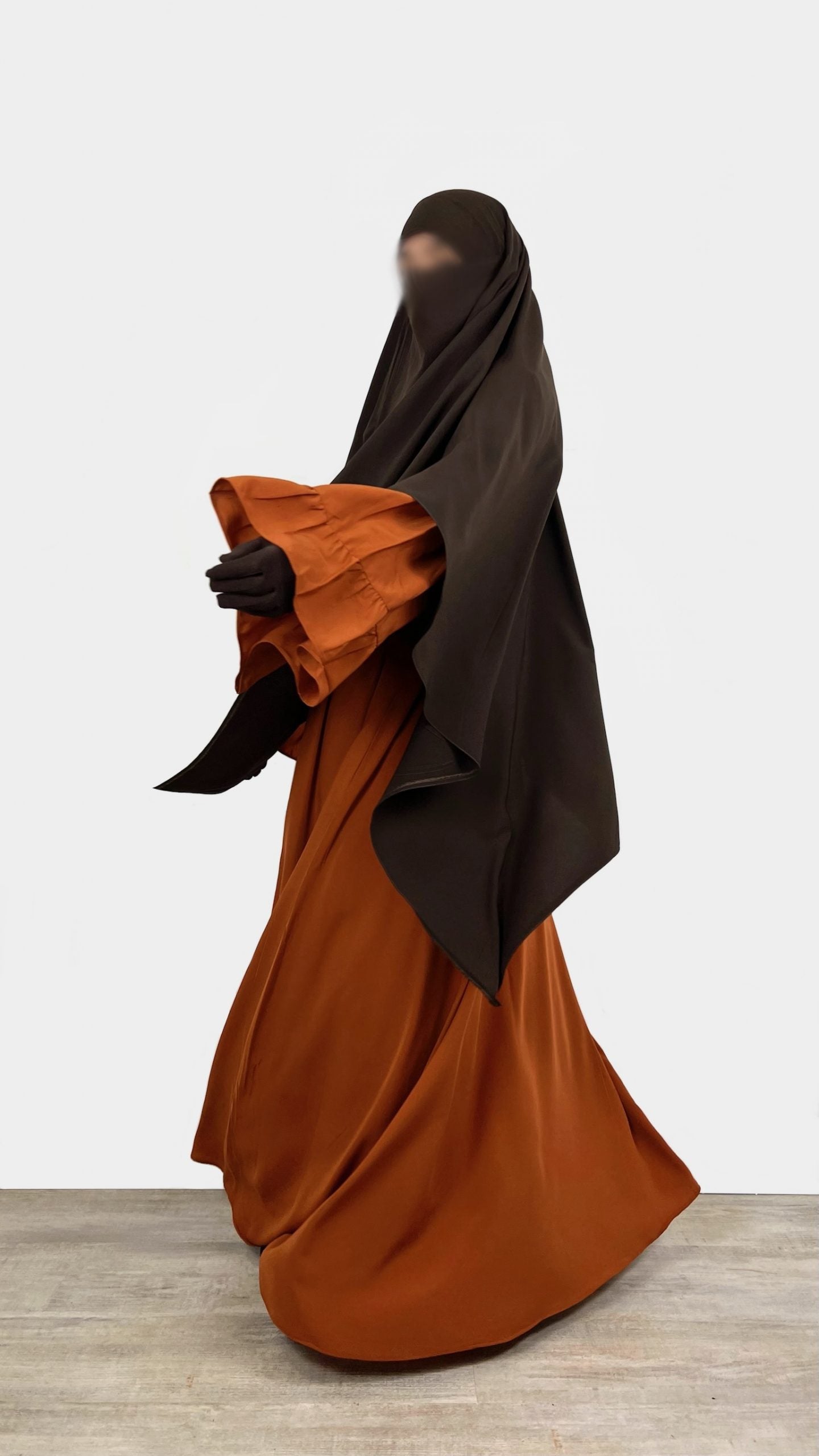 Maxi Khimar Whool Peach OUMMI ABI MOI