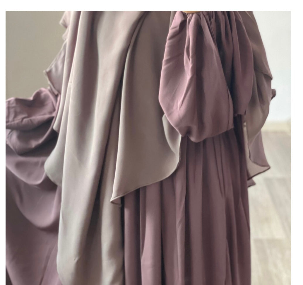 ABAYA RUSSIA Whool Peach - Dar Al Iman