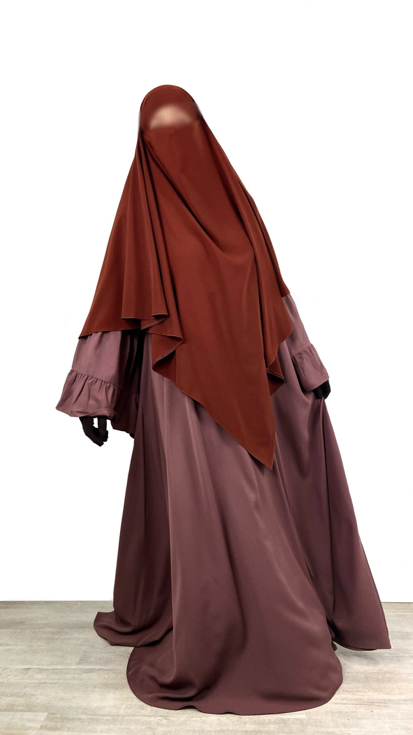 Maxi Khimar Whool Peach OUMMI ABI MOI