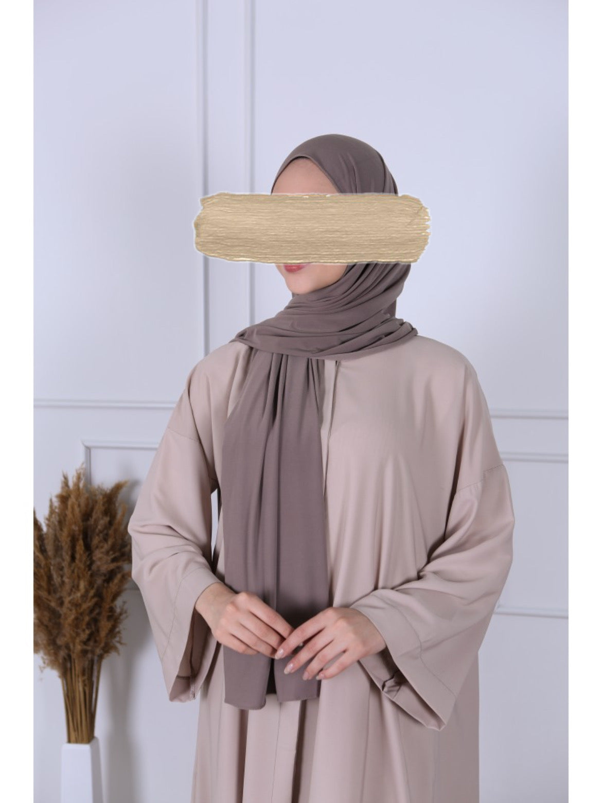 Hijab Jersey Premium Luxe - Taupe