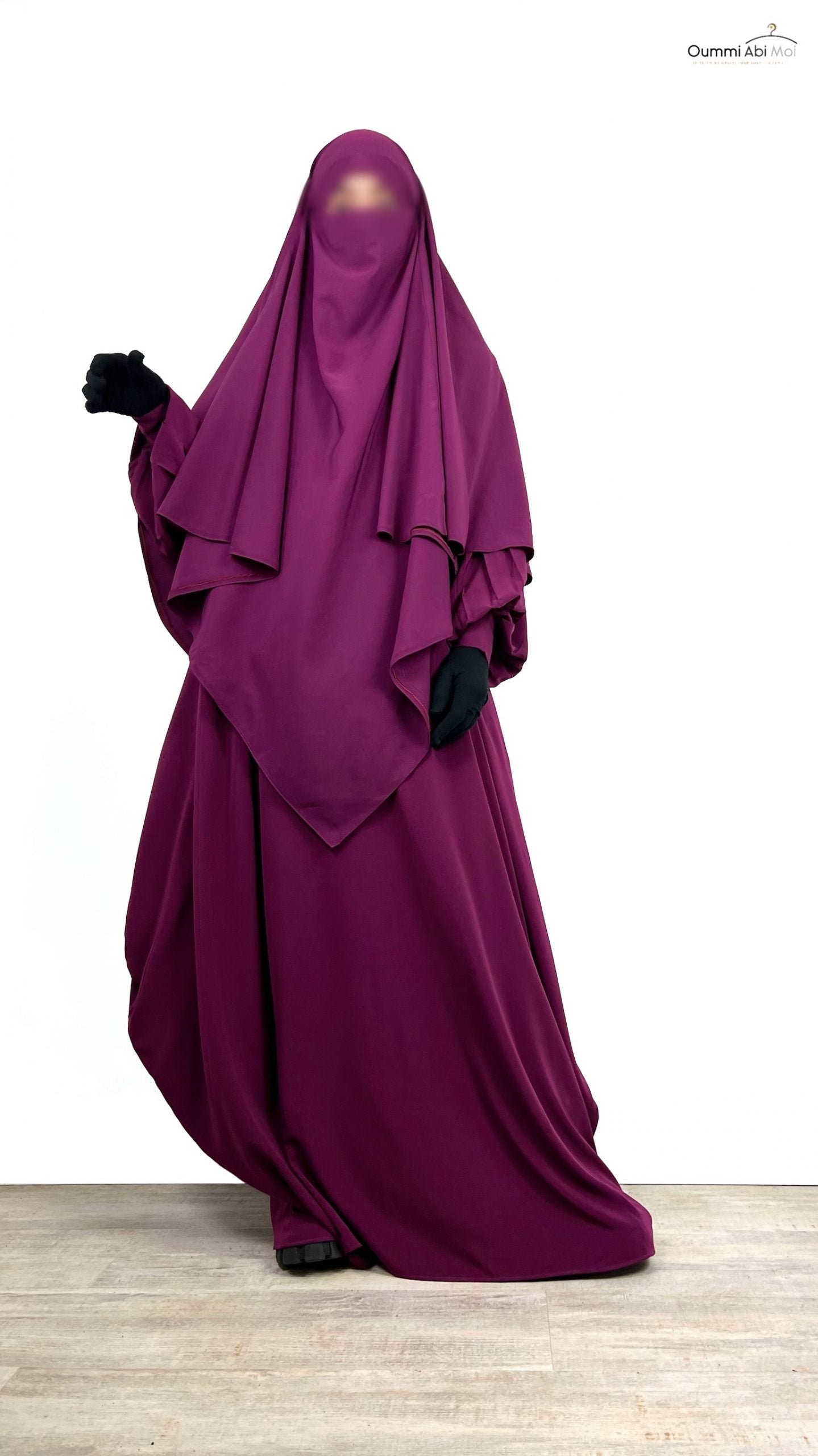 Maxi Khimar Whool Peach OUMMI ABI MOI
