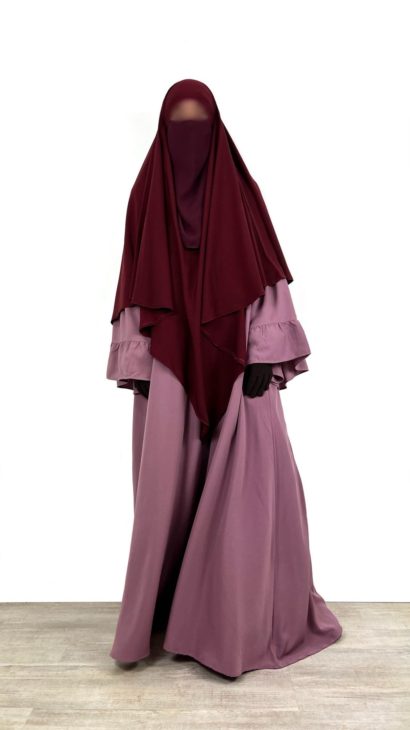 Maxi Khimar Whool Peach OUMMI ABI MOI