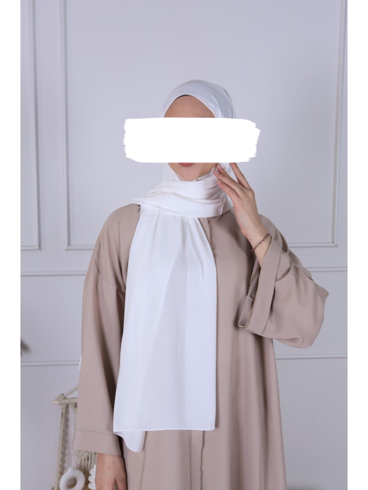 Hijab Soie de Medine - Blanc