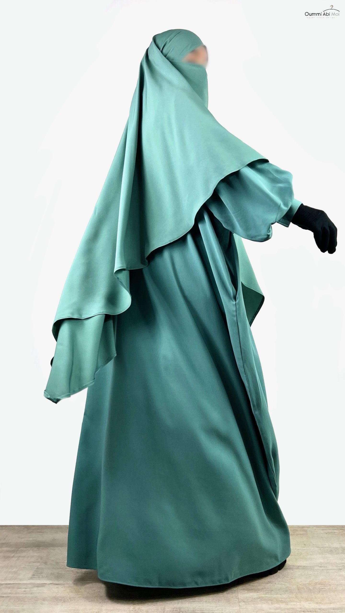 Abaya à Manches OUMMI ABI MOI (Whool Peach)