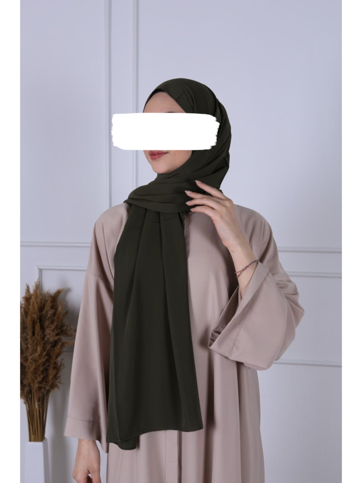 Hijab Soie de Medine - Kaki