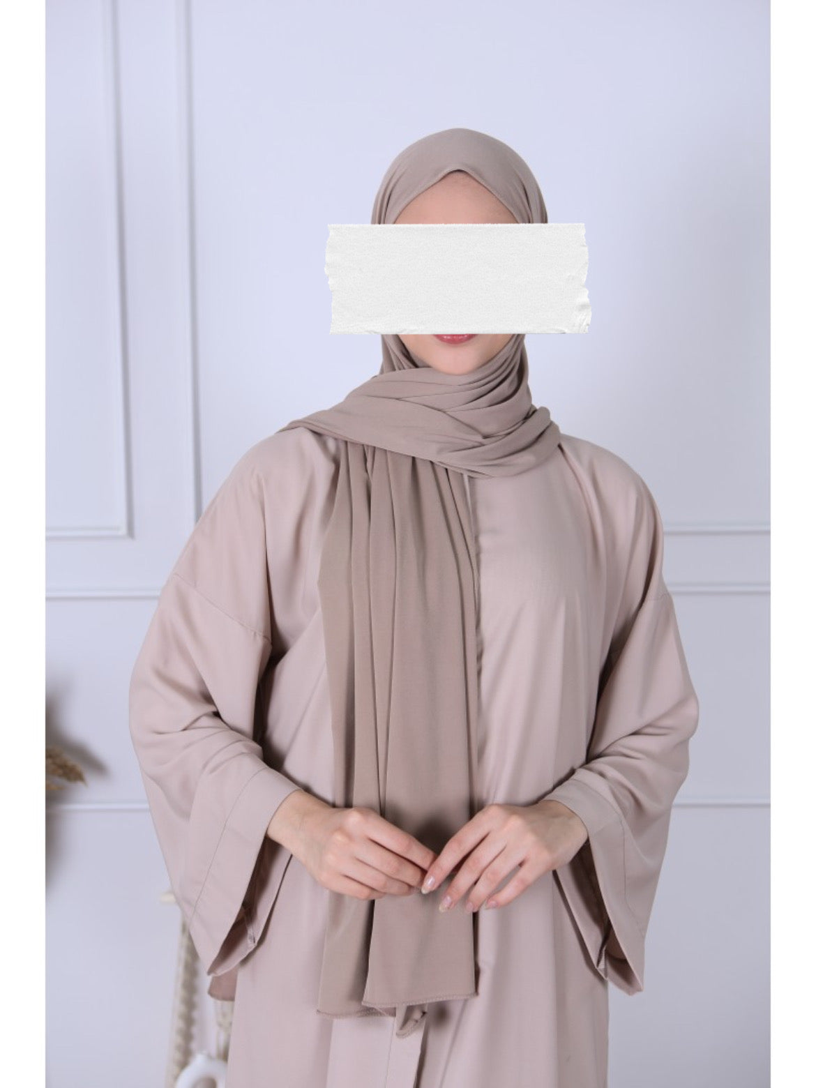 Hijab premium jersey arena rosa taupe