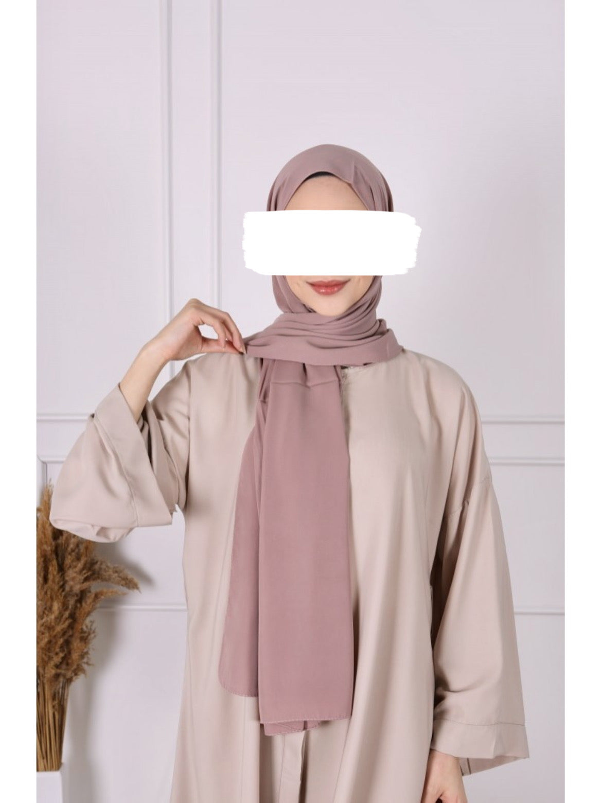 Hijab Soie de Medine - Rose Nude