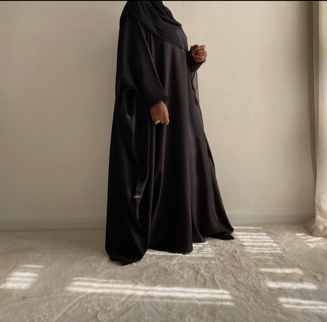 ABAYA NOMADE - Noir - FARAASHA COLLECTION