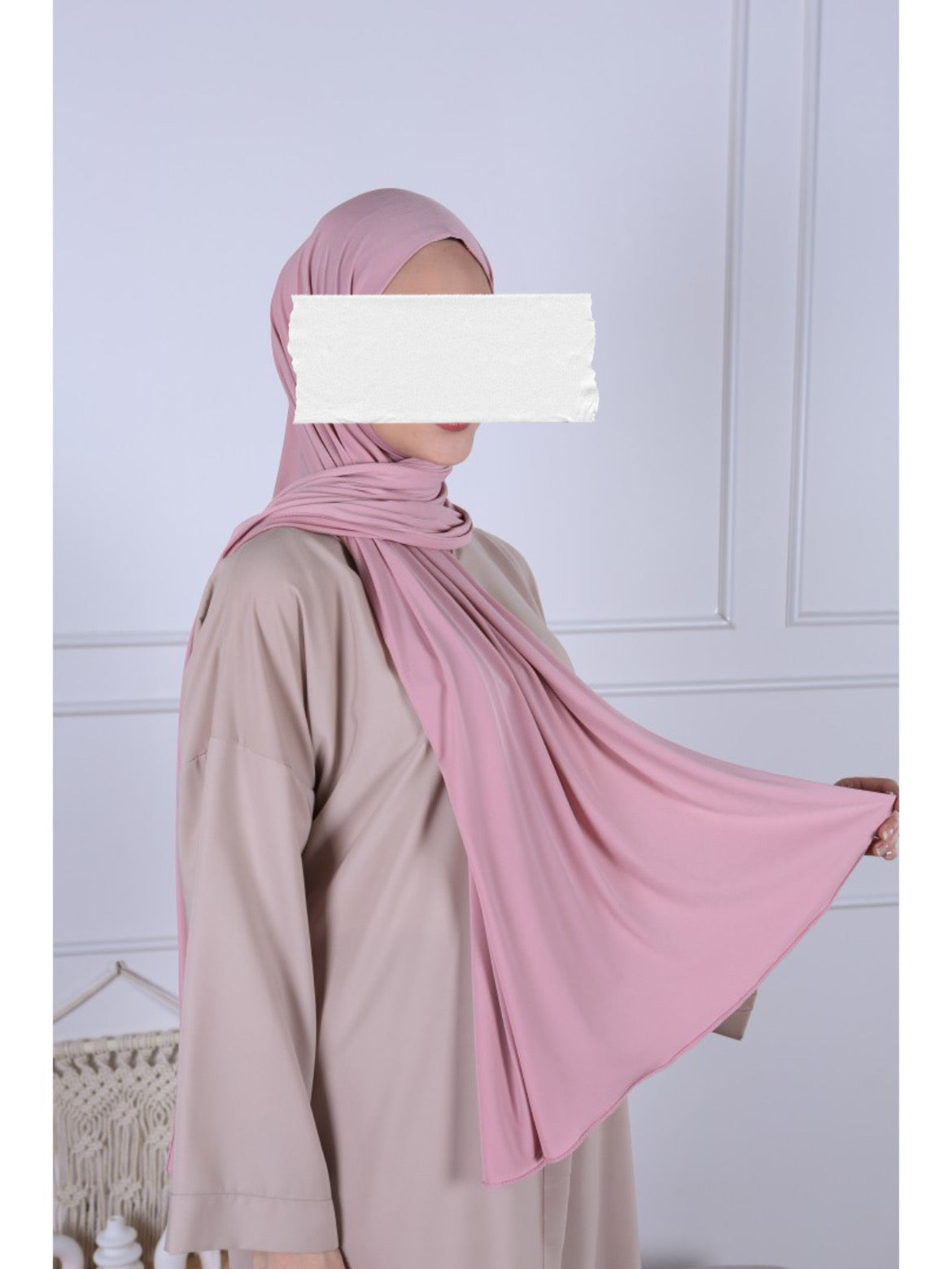 Hijab Jersey Luxe Premium - Rose