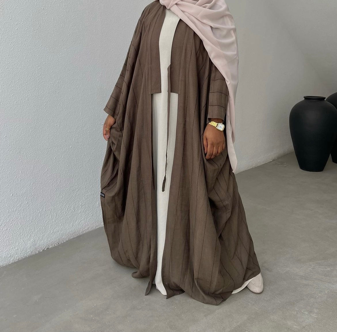 Kimono Sage - Brown - FARAASHA COLLECTION