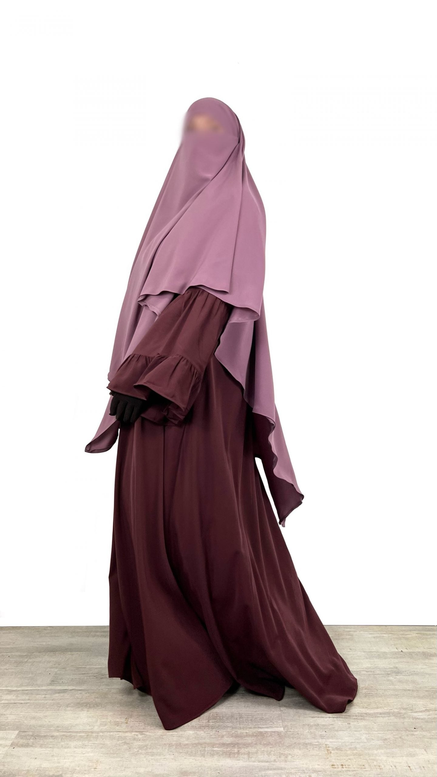 Maxi Khimar Whool Peach OUMMI ABI MOI