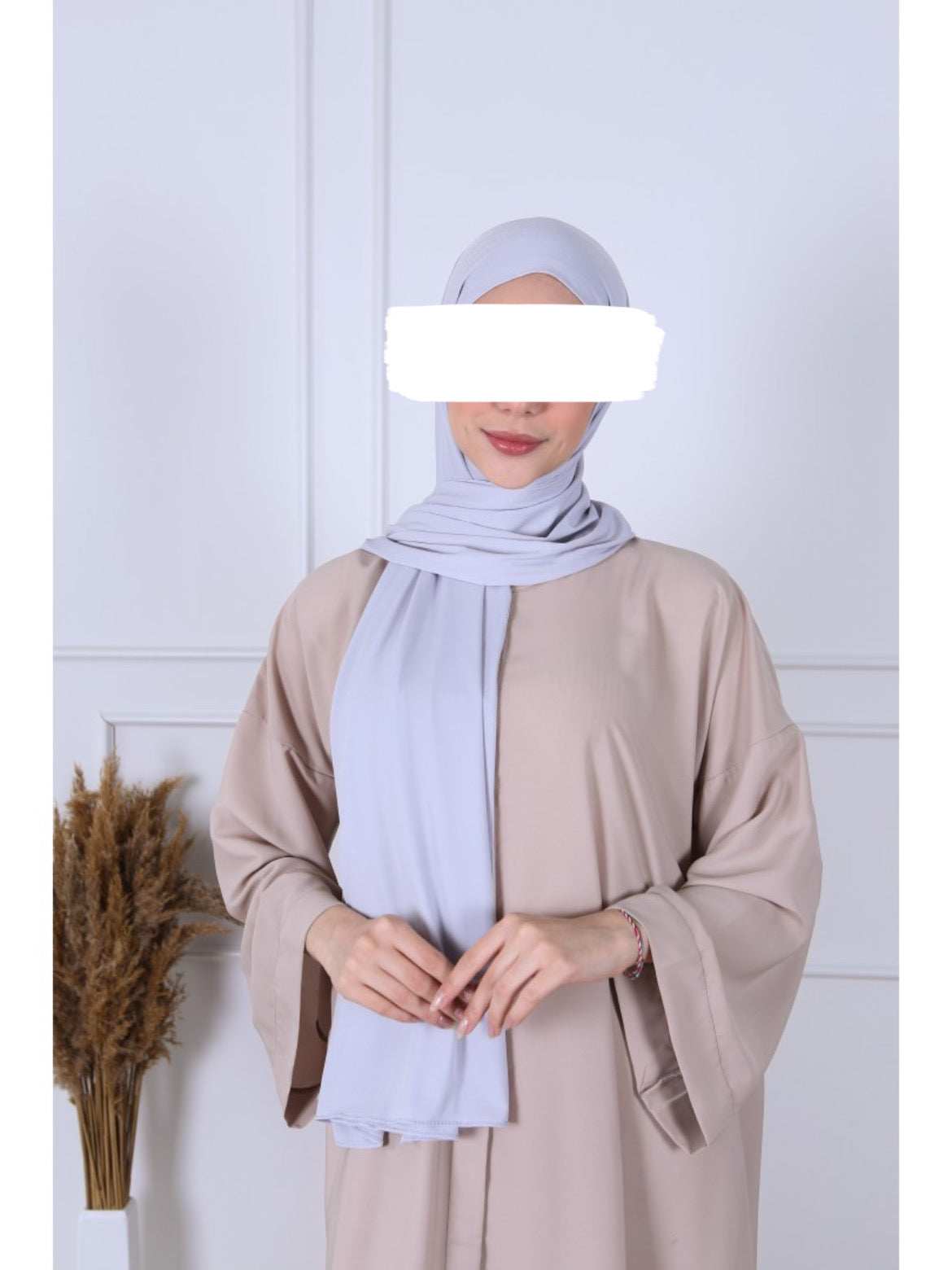 Hijab Jersey Premium Luxe - Gris Perle