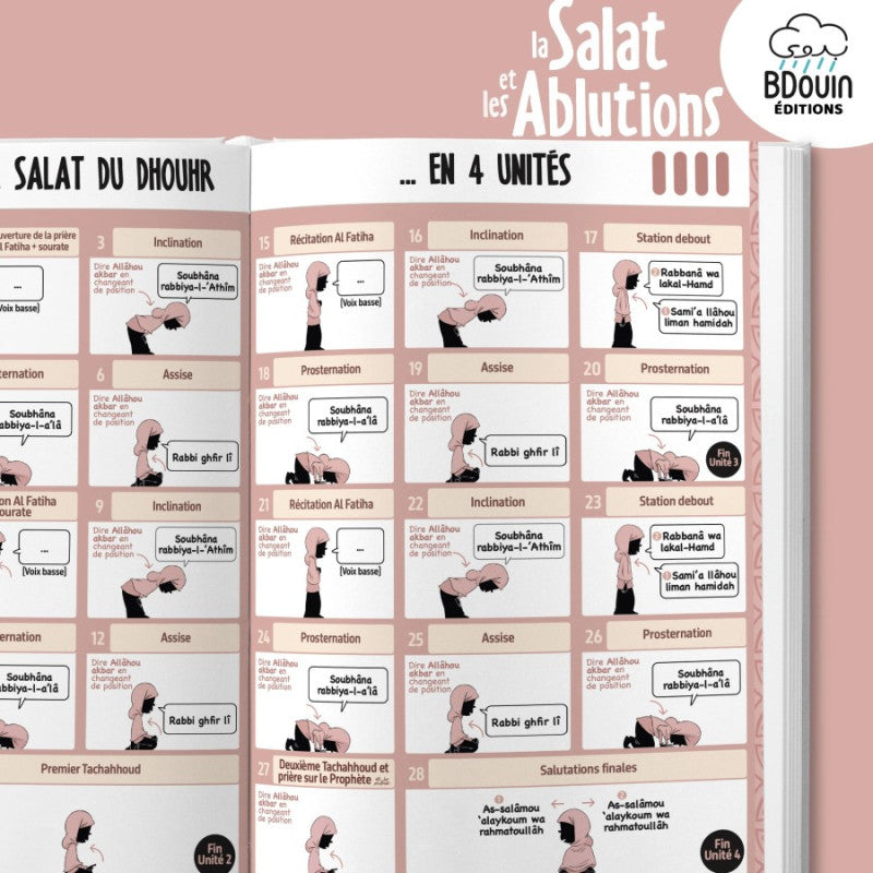 Mini Guide Illustré : Apprendre La Salat (La Prière) Et Les Ablutions (Version Fille)