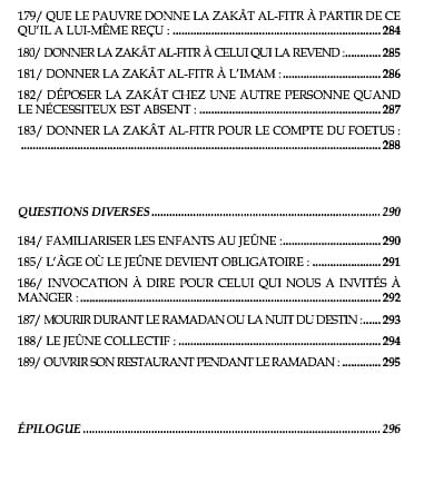 Les piliers de l'islam : Questions liées au jeûne et au ramadan
