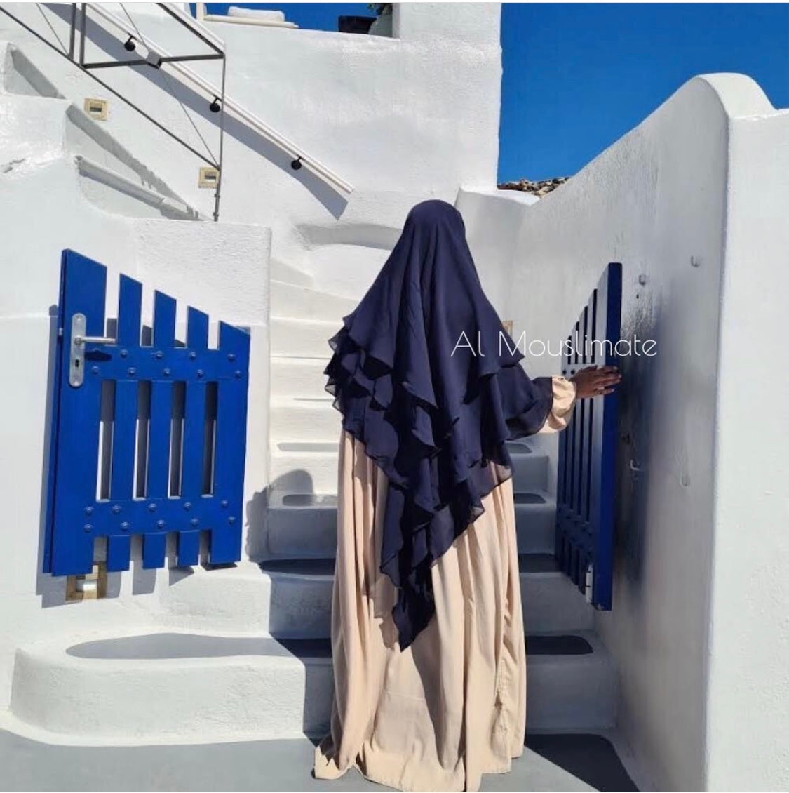 KHIMAR FLOWY 3 voiles Mousseline - DAR AL IMAN