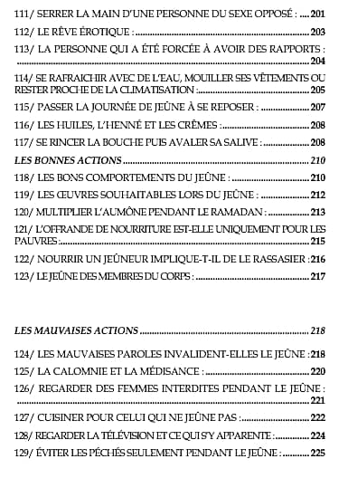 Les piliers de l'islam : Questions liées au jeûne et au ramadan